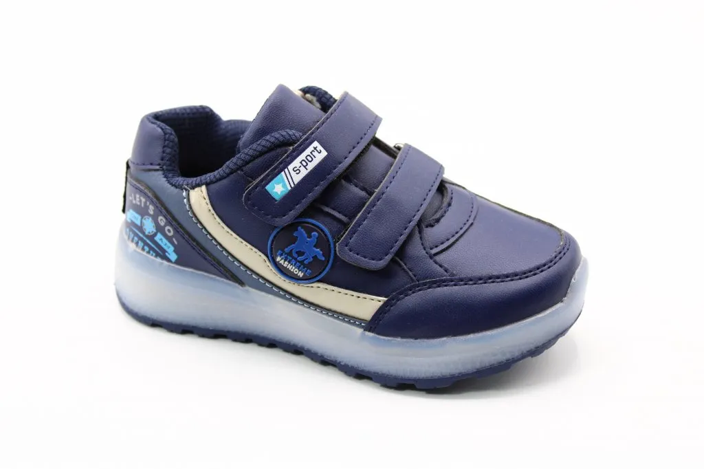 Детские весенние кроссовки синего цвета МИКАСА BS03-57