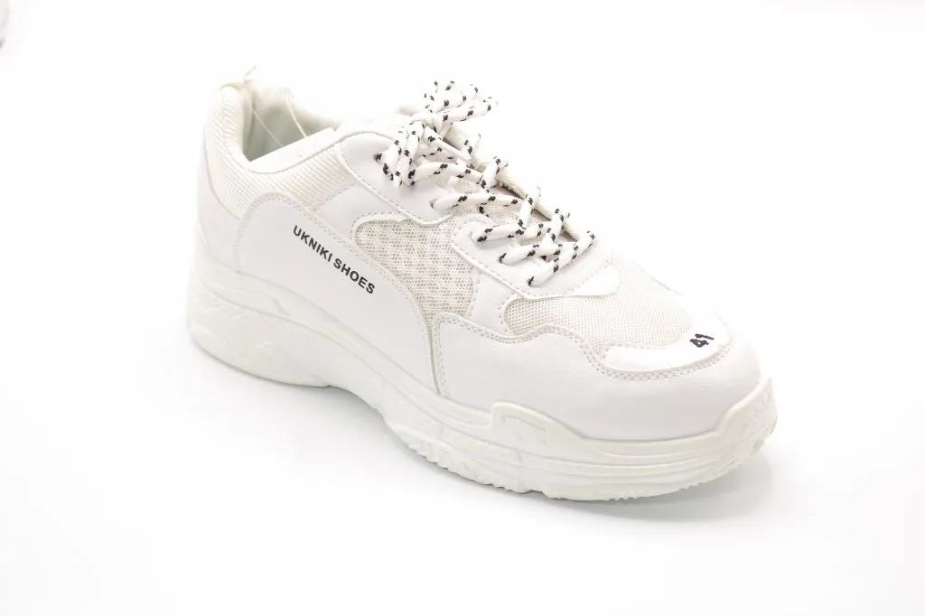 Женские весенние кроссовки белого цвета ZEQI BS02-3027