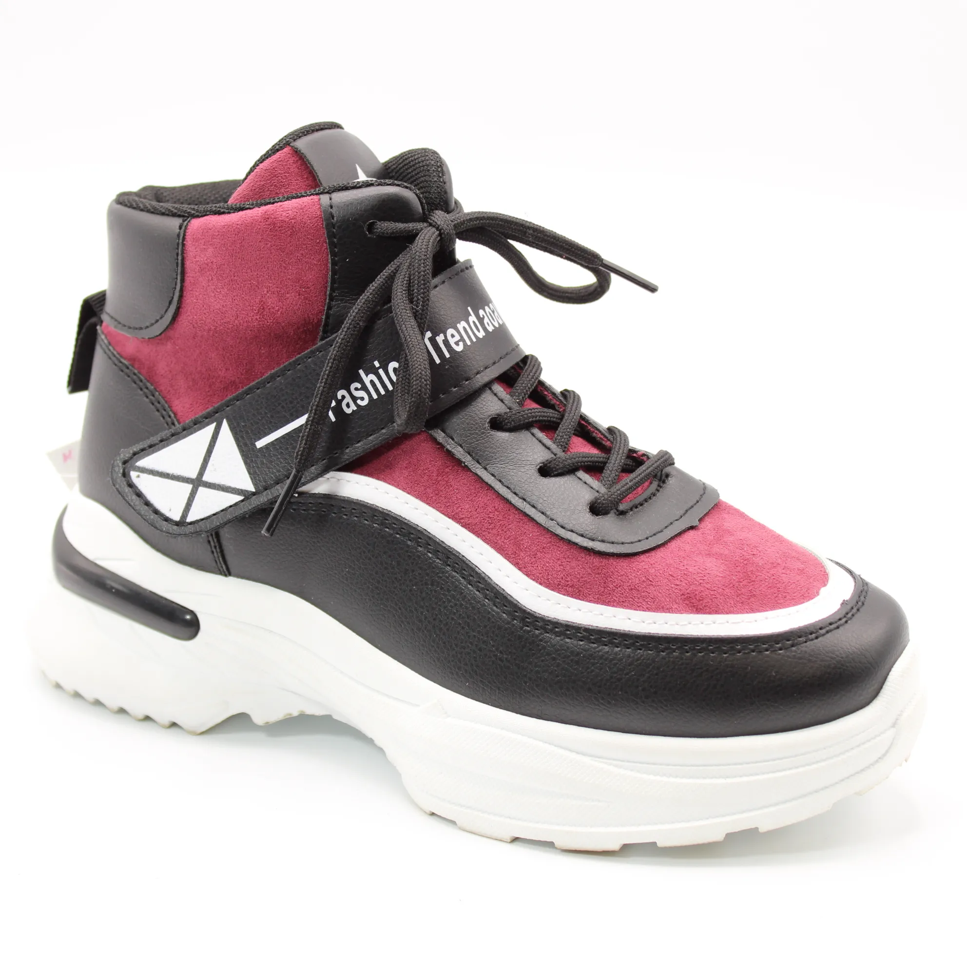 Женские весенние кроссовки бордового цвета BOTTICO BS01-54