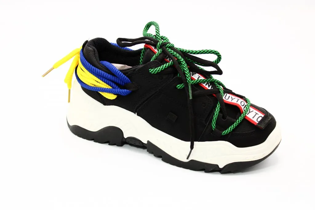 Женские осенние кроссовки черного цвета DINO ALBAT BS02-3324