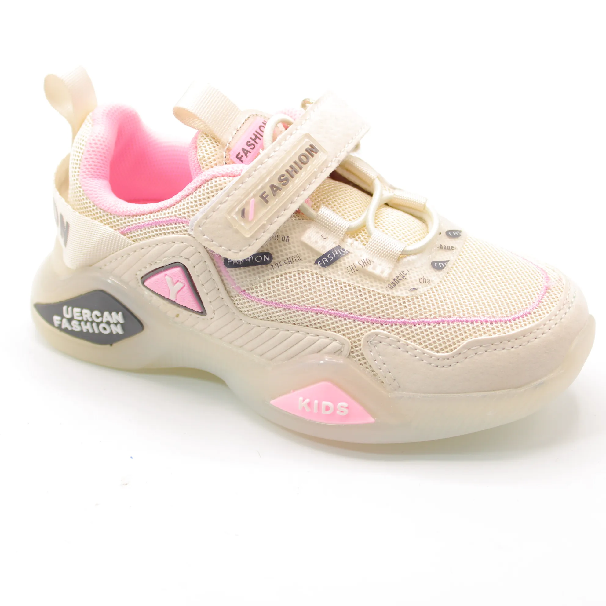 Детские весенние кроссовки бежевого цвета B&G BS03-2056