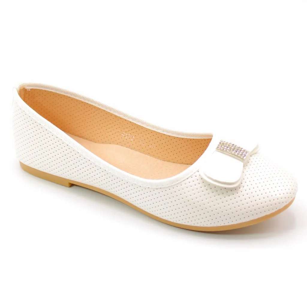 Детские весенние туфли белого цвета М+Д BS03-772