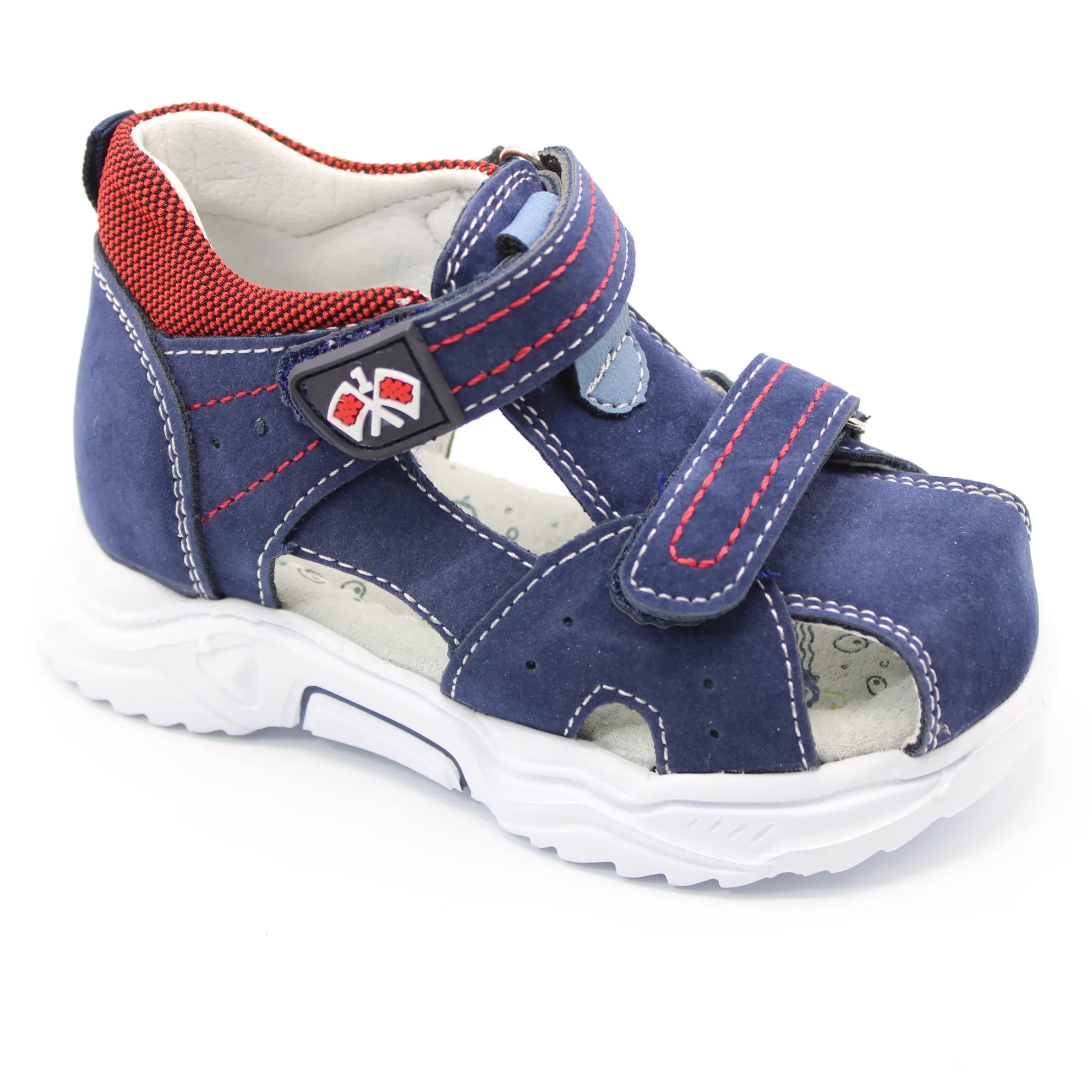 Детские весенние босоножки синего цвета MEITESI BS06-67