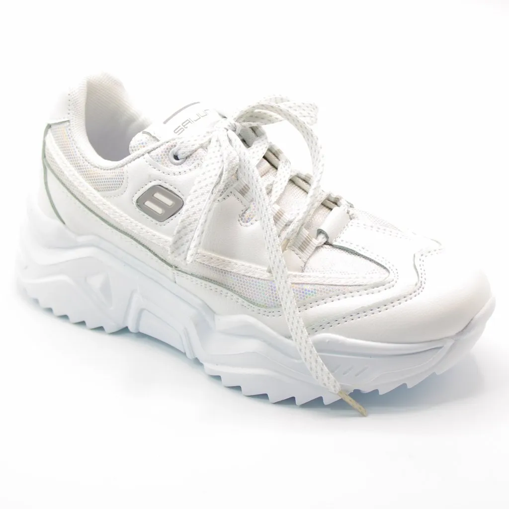 Женские весенние кроссовки белого цвета SAIJUN BS06-15