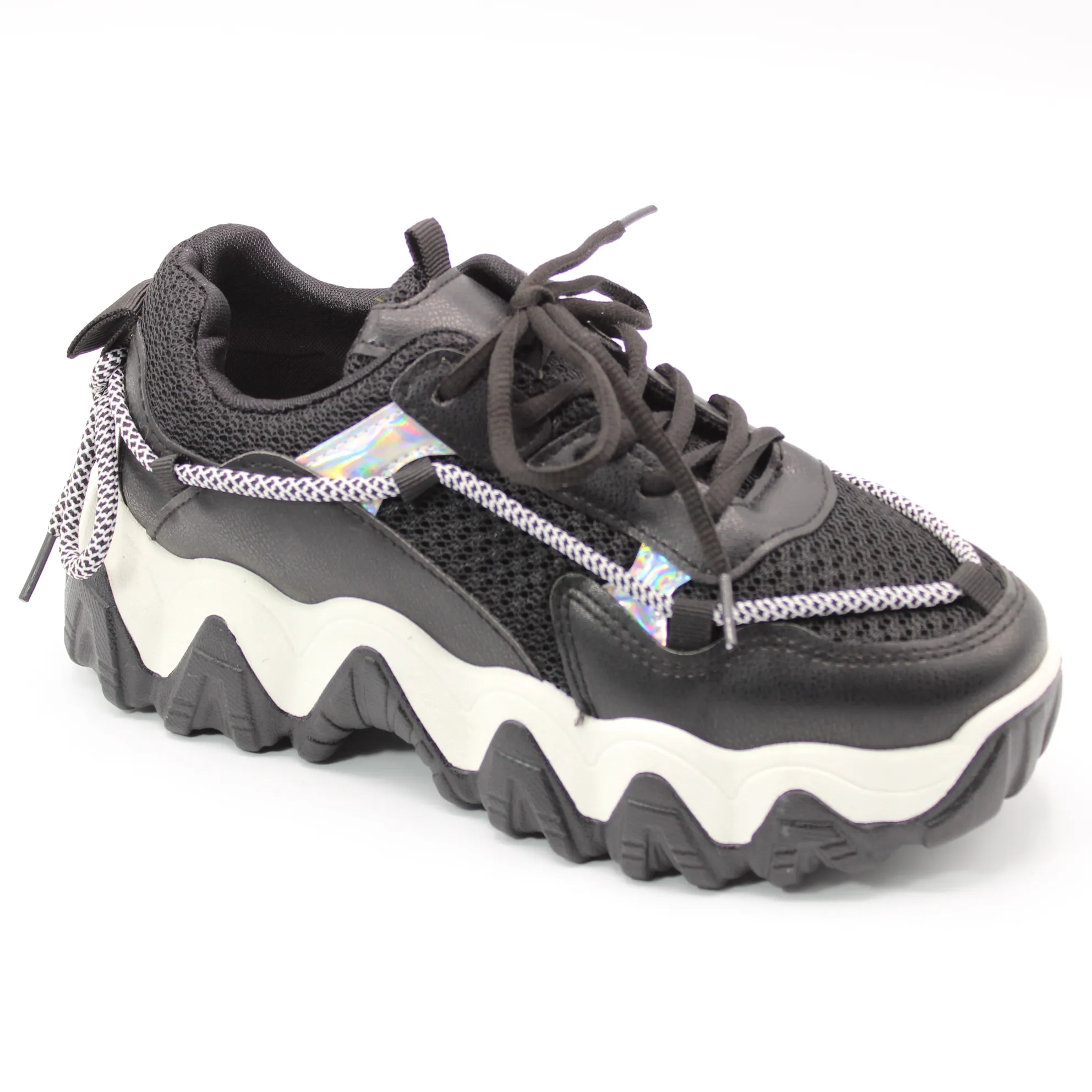 Женские весенние кроссовки черного цвета MARIO RICHI BS02-653