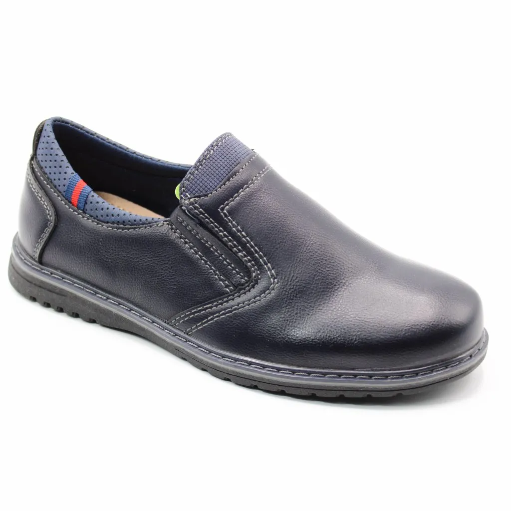 Детские весенние туфли синего цвета MEITESI BS03-2008