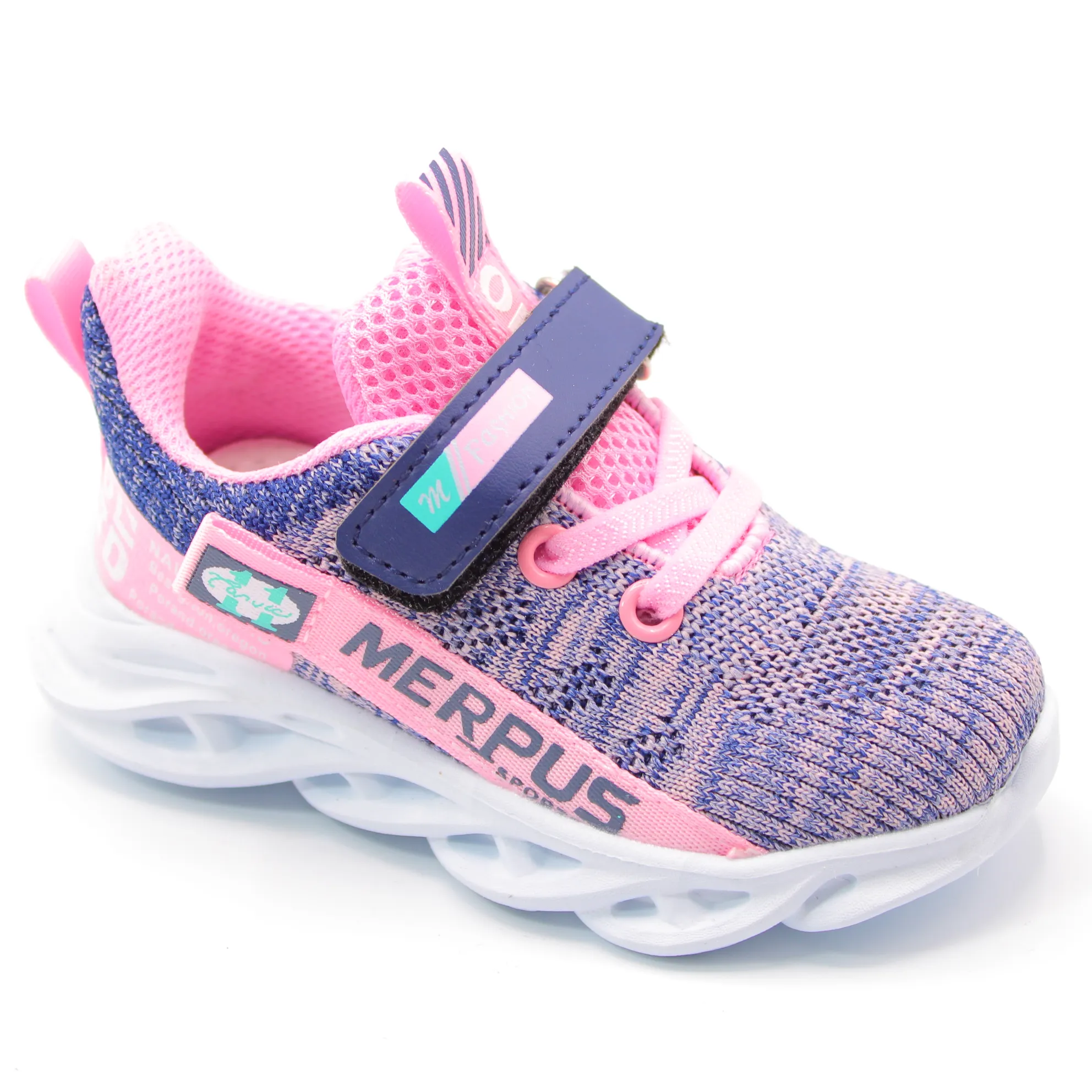 Детские весенние кроссовки розового цвета MEITESI BS03-2077