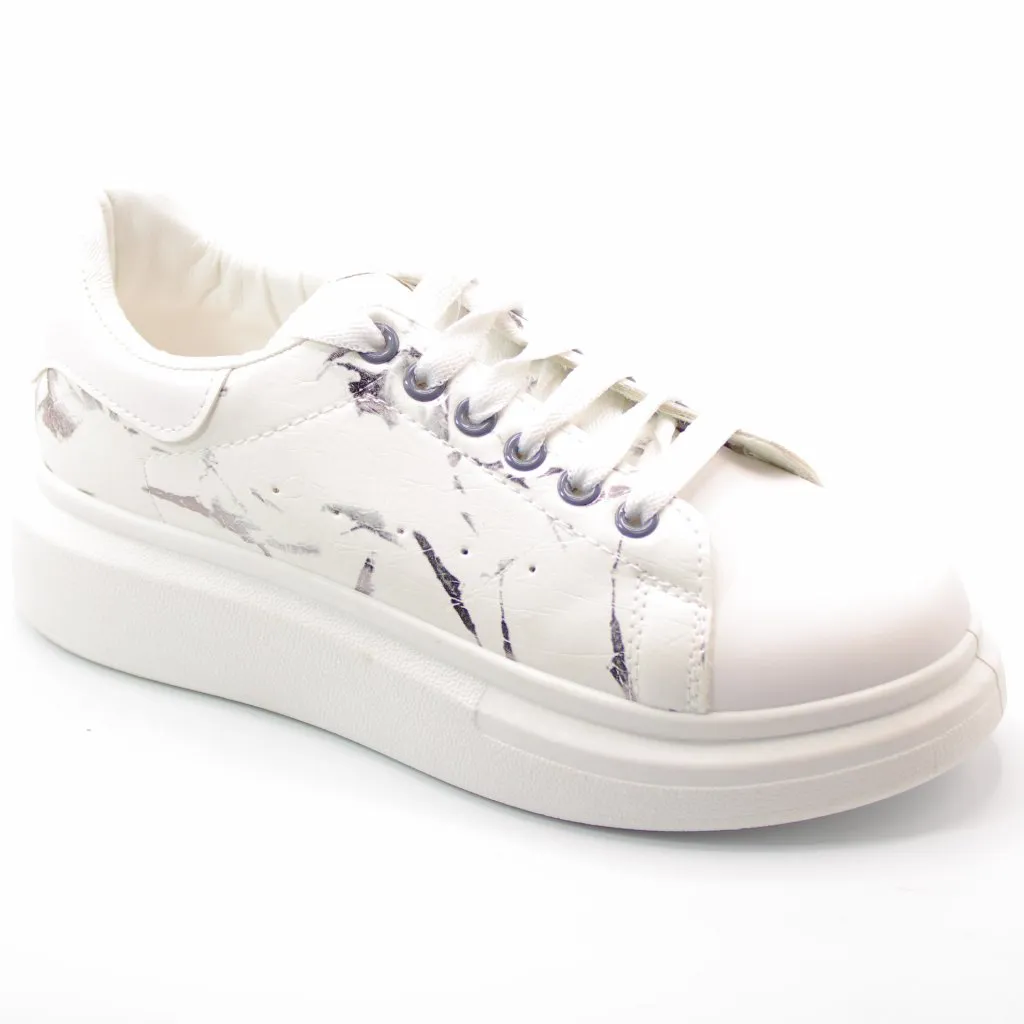 Женские весенние кроссовки белого цвета SJMOK BS02-594