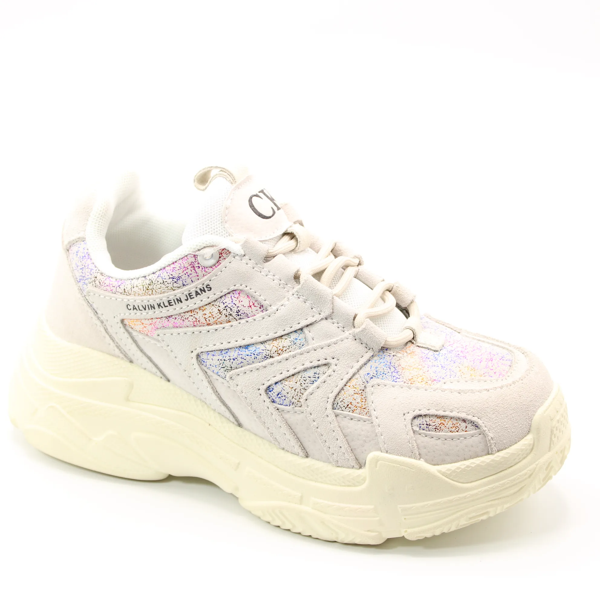 Женские весенние кроссовки бежевого цвета CALVIN KLEIN BS01-82