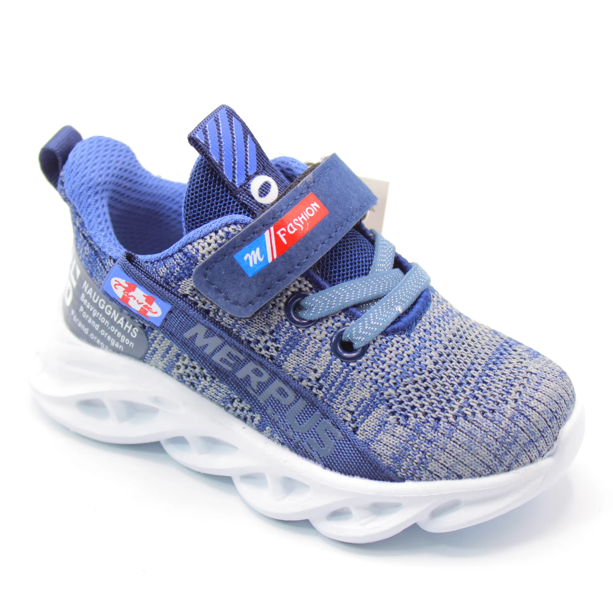 Детские весенние кроссовки синего цвета MEITESI BS03-2075