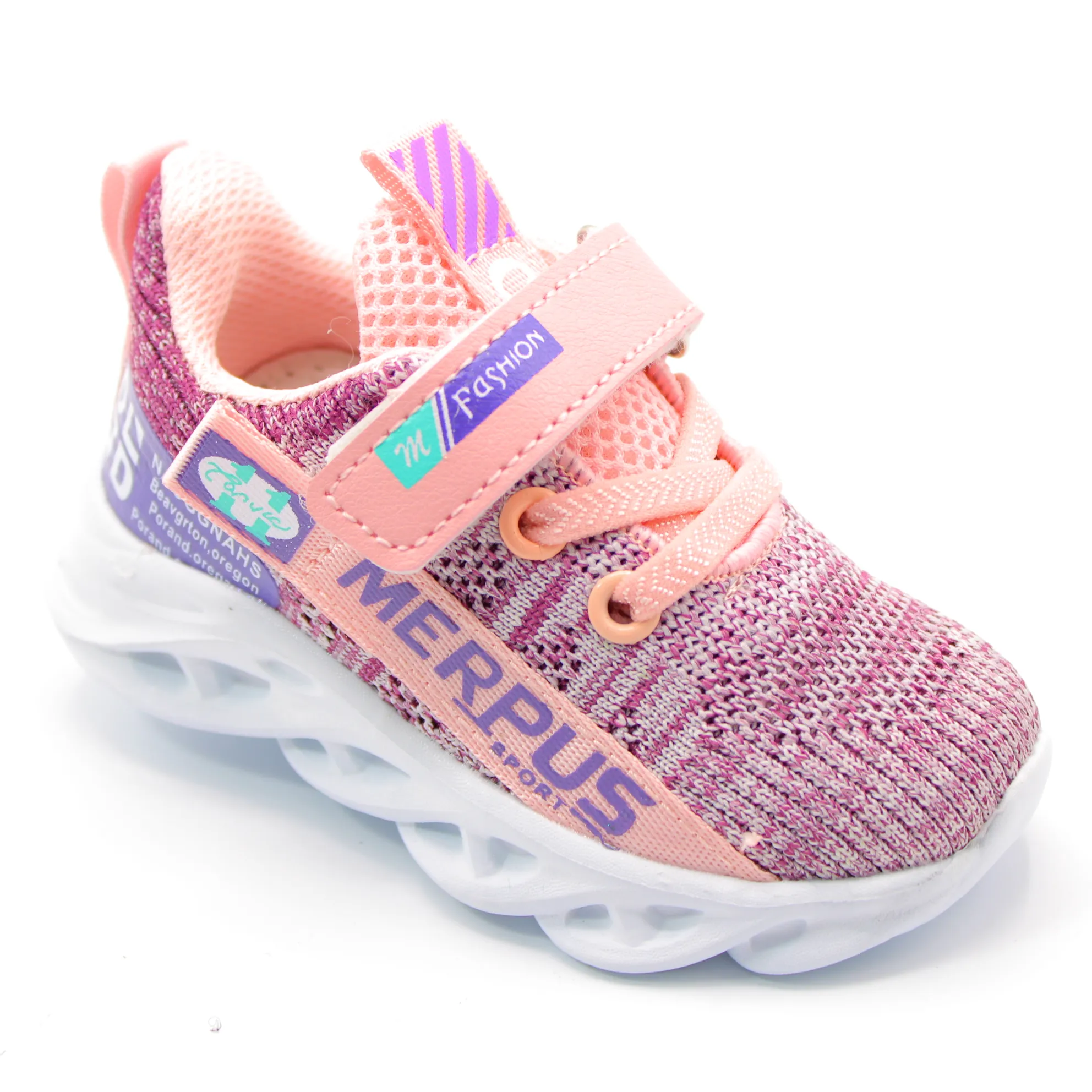 Детские весенние кроссовки розового цвета MEITESI BS03-2076