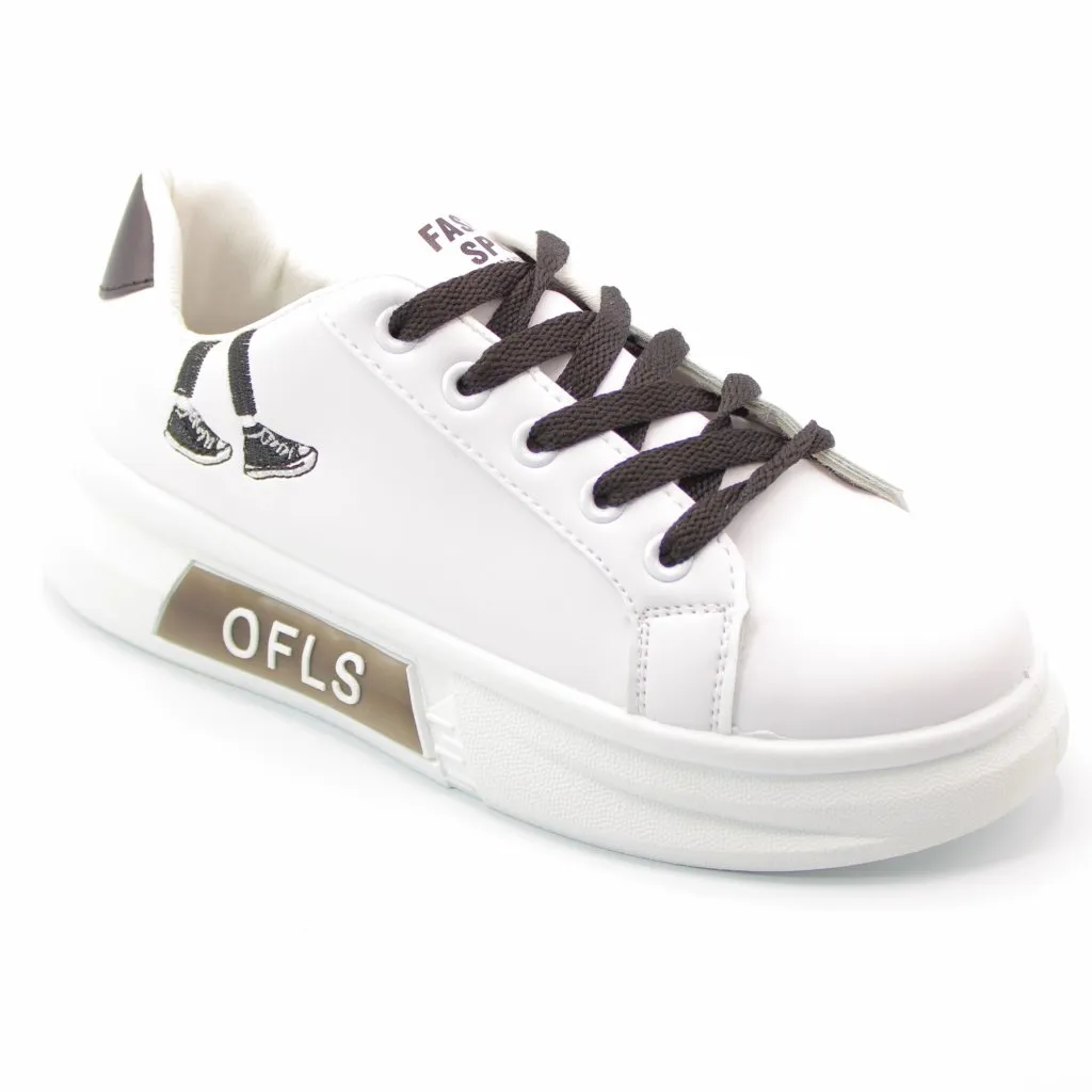 Женские весенние кроссовки белого цвета OMASKA BS02-581