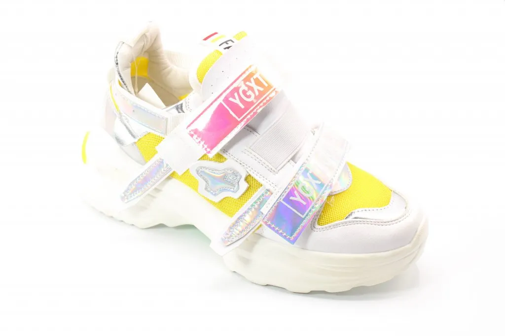 Женские летние кроссовки белого цвета POPULAR FASHION BS02-2185