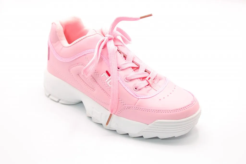 Женские весенние кроссовки розового цвета UK NIKI BS02-4013