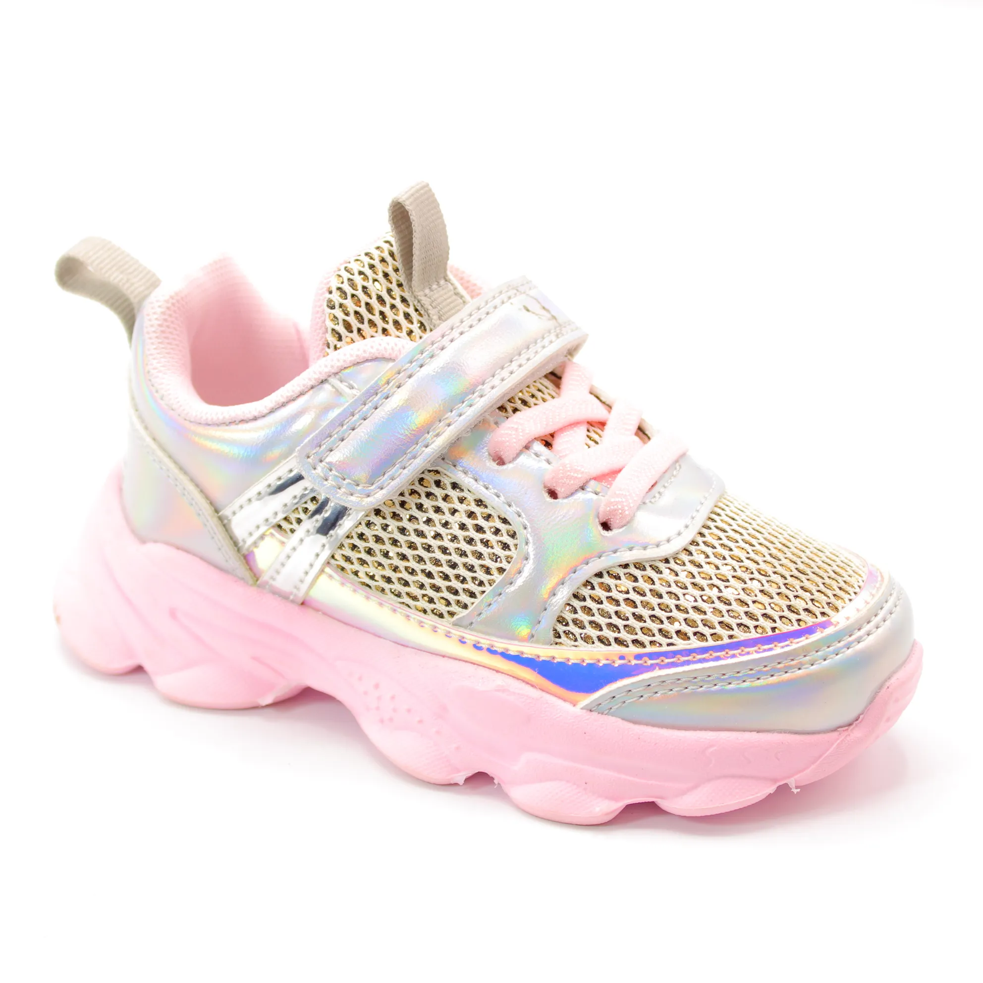 Детские весенние кроссовки розового цвета B&G BS06-133