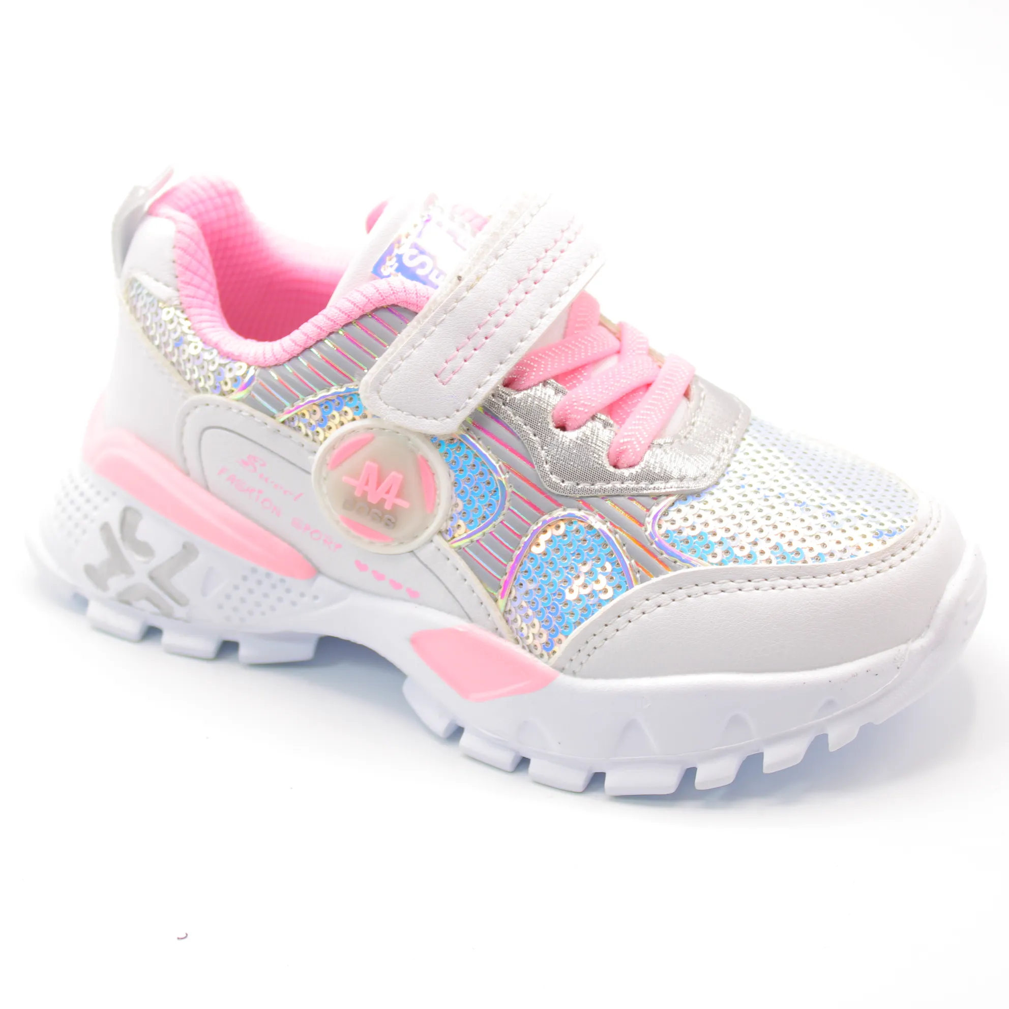 Детские весенние кроссовки белого цвета SLV BS03-2035