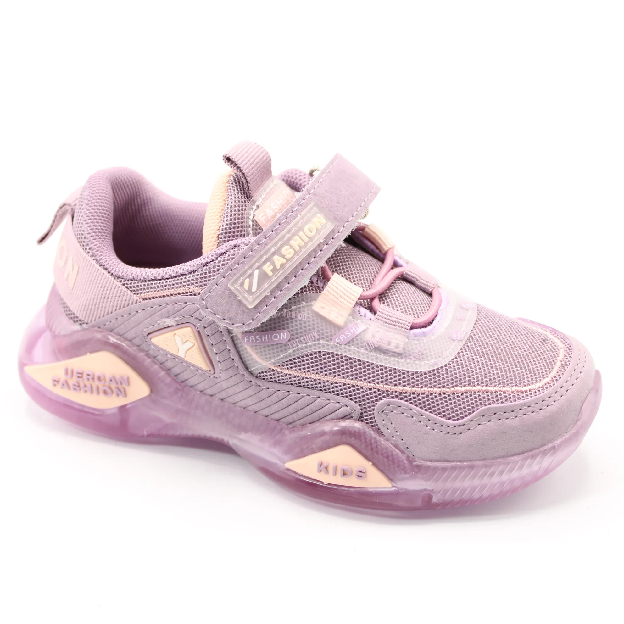 Детские весенние кроссовки сиреневого цвета B&G BS03-2067