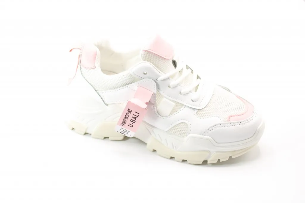 Женские летние кроссовки белого цвета POPULAR FASHION BS02-2172