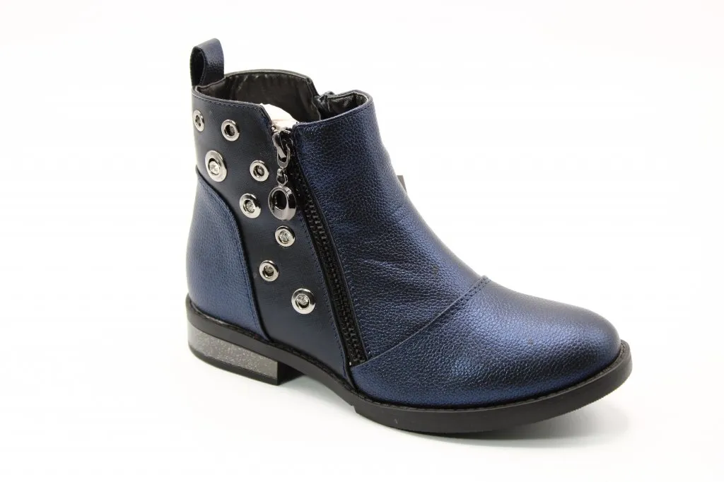 Детские весенние ботинки синего цвета МИКАСА BS03-855