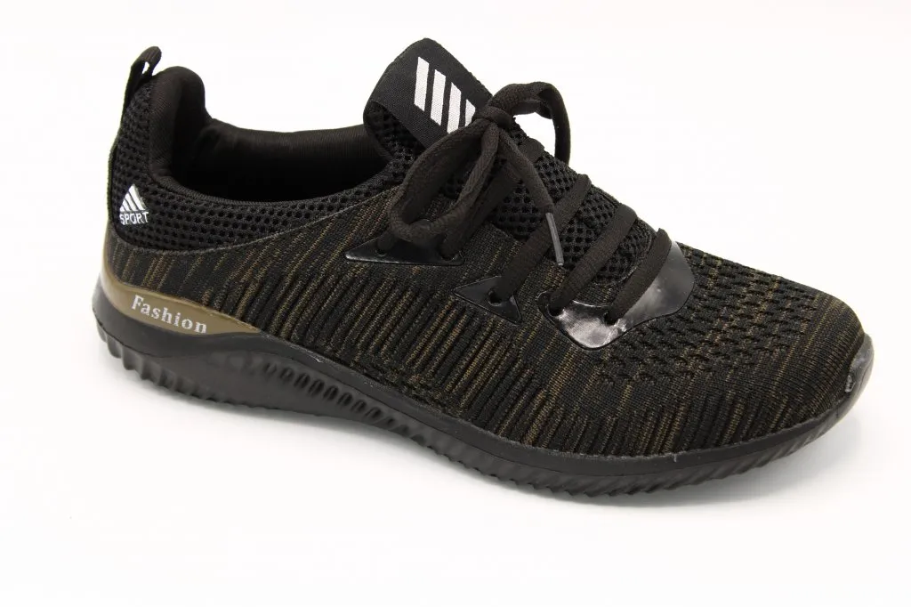 Женские весенние кроссовки черного цвета EX-TIM BS02-3043