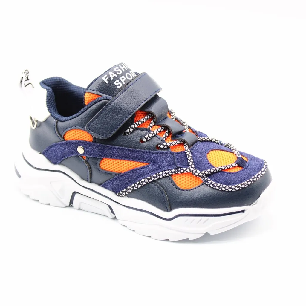 Детские весенние кроссовки синего цвета SLV BS06-16