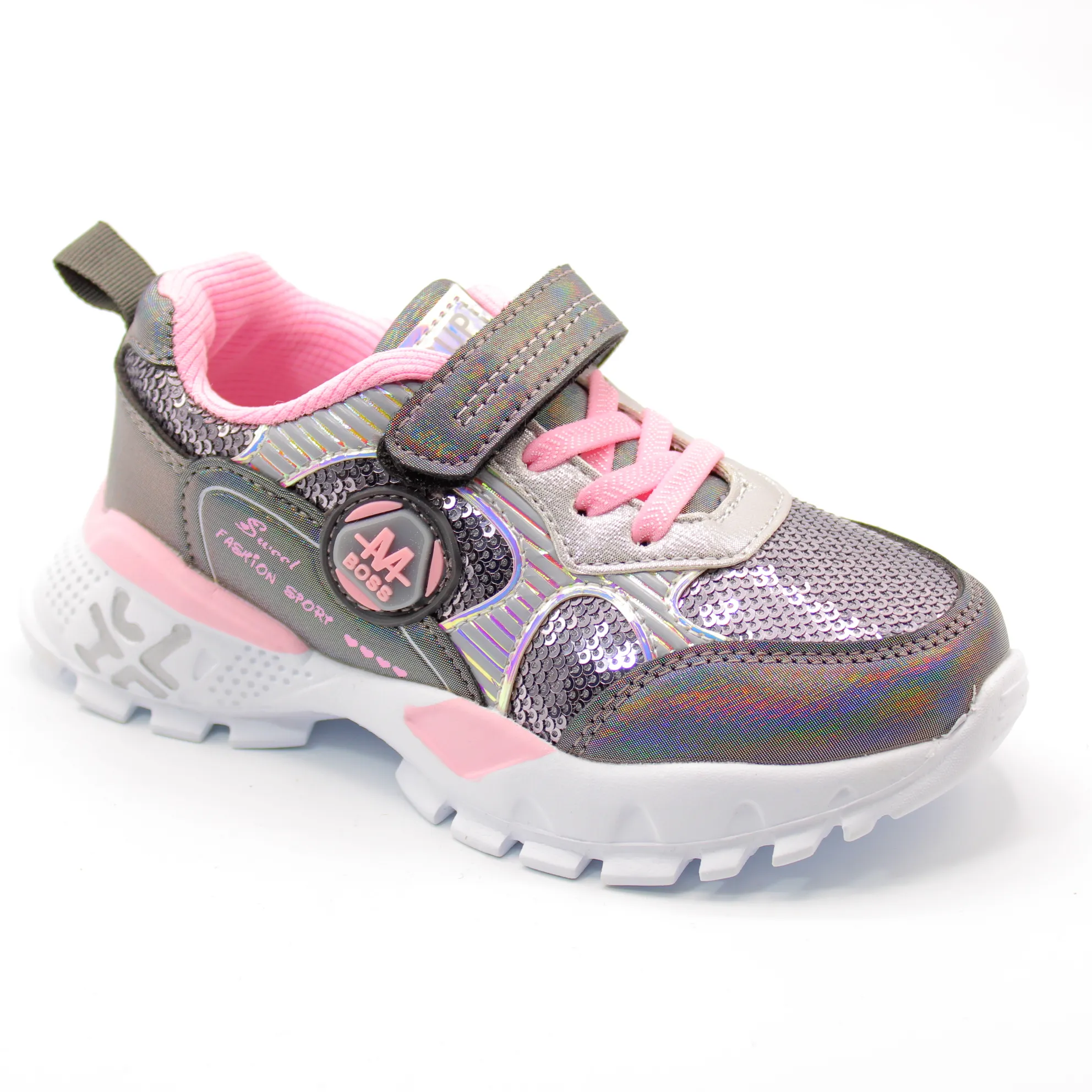 Детские весенние кроссовки бронзового цвета SLV BS06-45