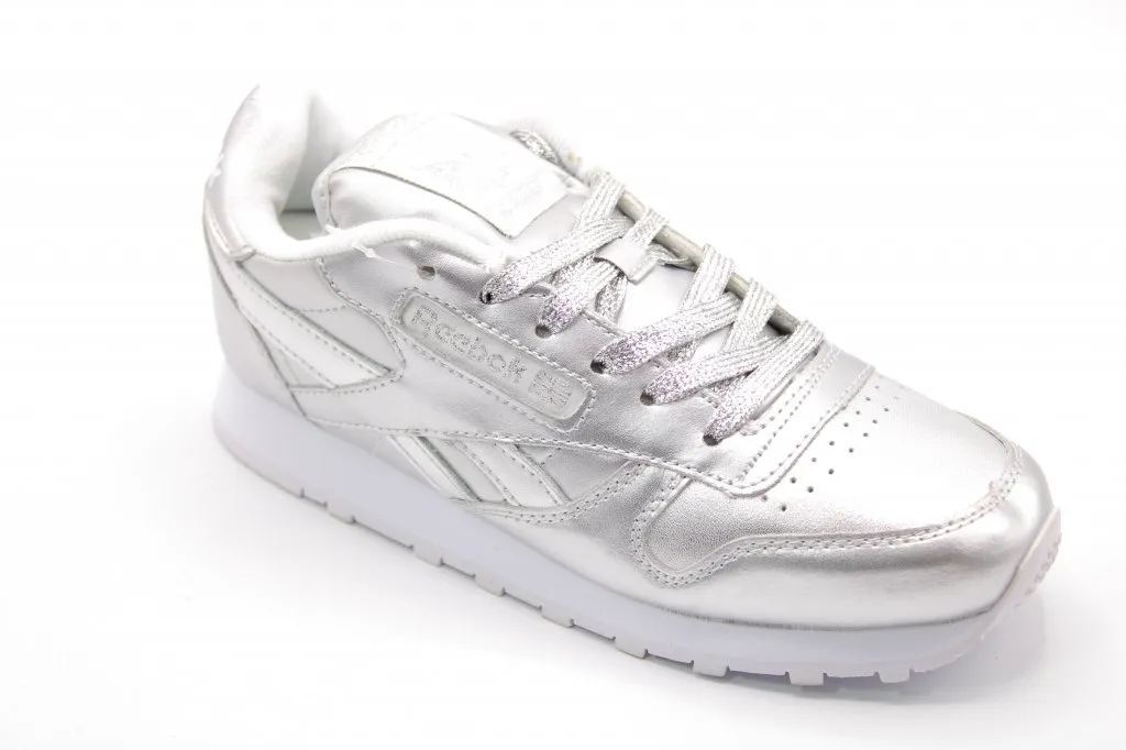 Женские весенние кроссовки серебряного цвета REEBOK BS02-4011
