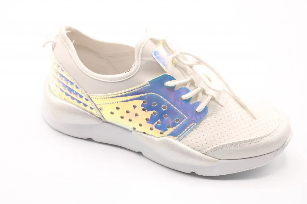 Женские летние кроссовки белого цвета EIFFELLO BS02-5220