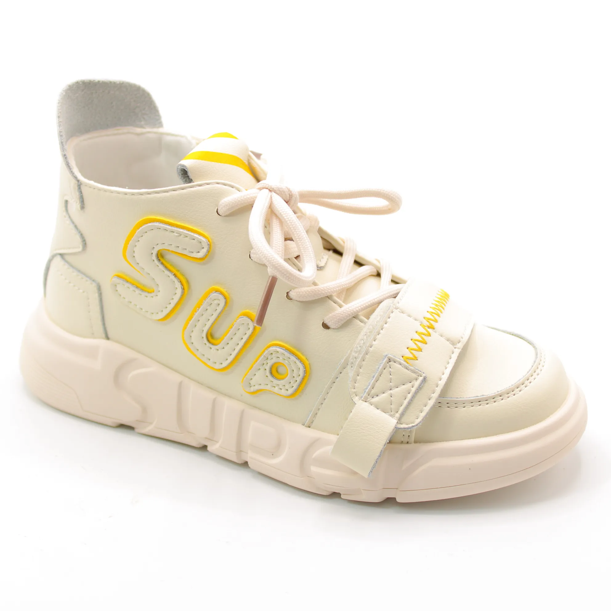 Детские весенние кроссовки бежевого цвета КАПИТОШКА BS03-2045