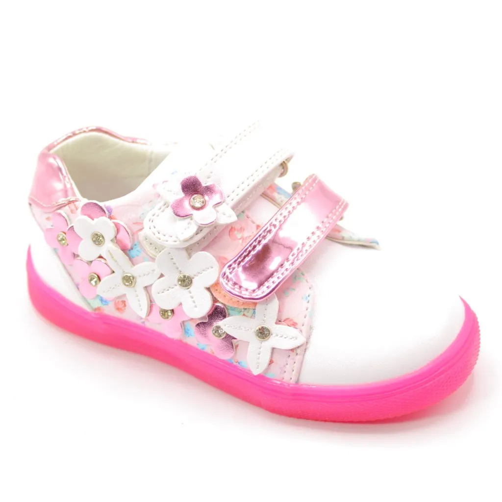 Детские весенние туфли белого цвета BIMKO BS03-600