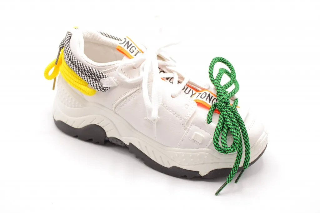 Женские весенние кроссовки белого цвета DINO ALBAT BS02-3336