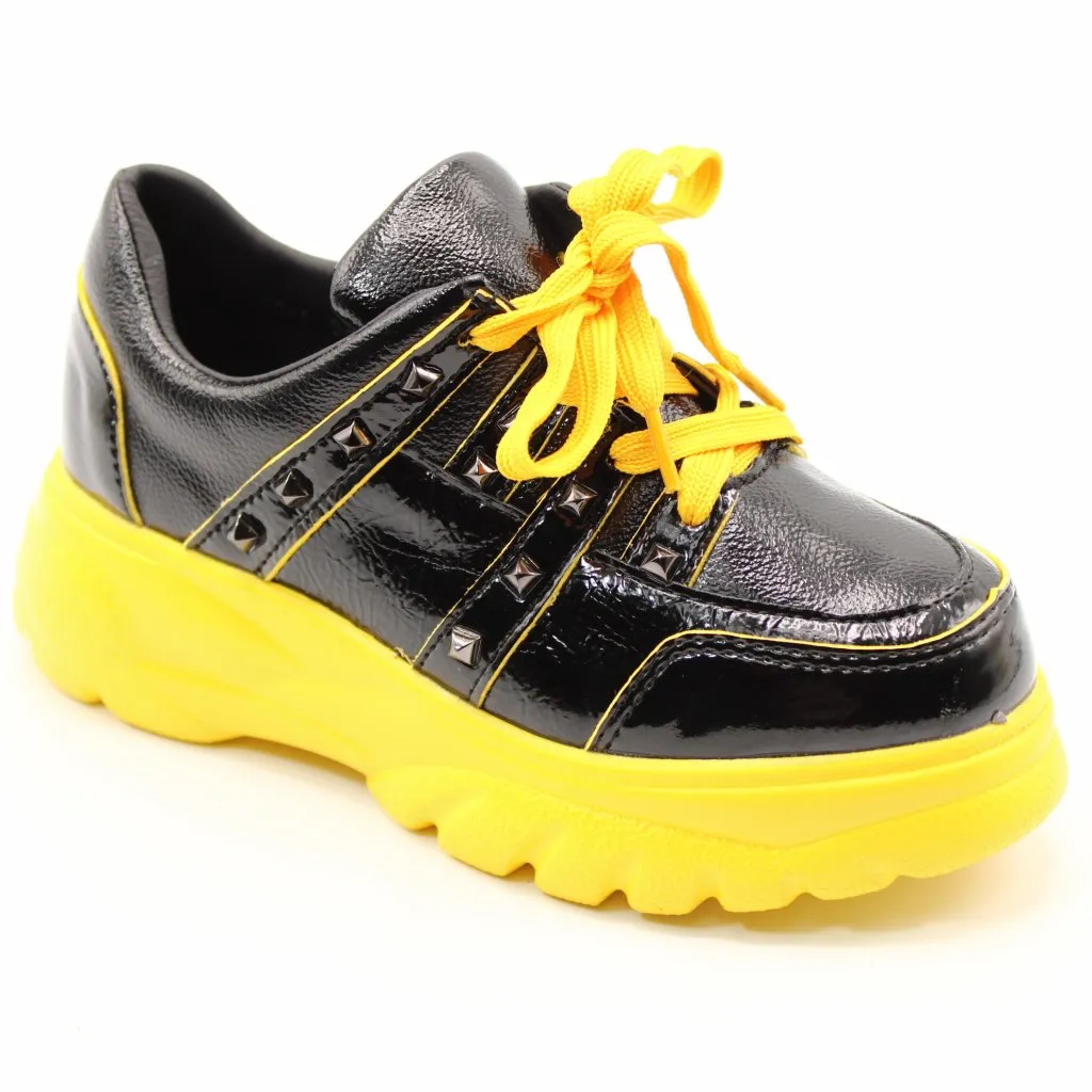 Детские весенние кроссовки черного цвета MEITESI BS03-2003