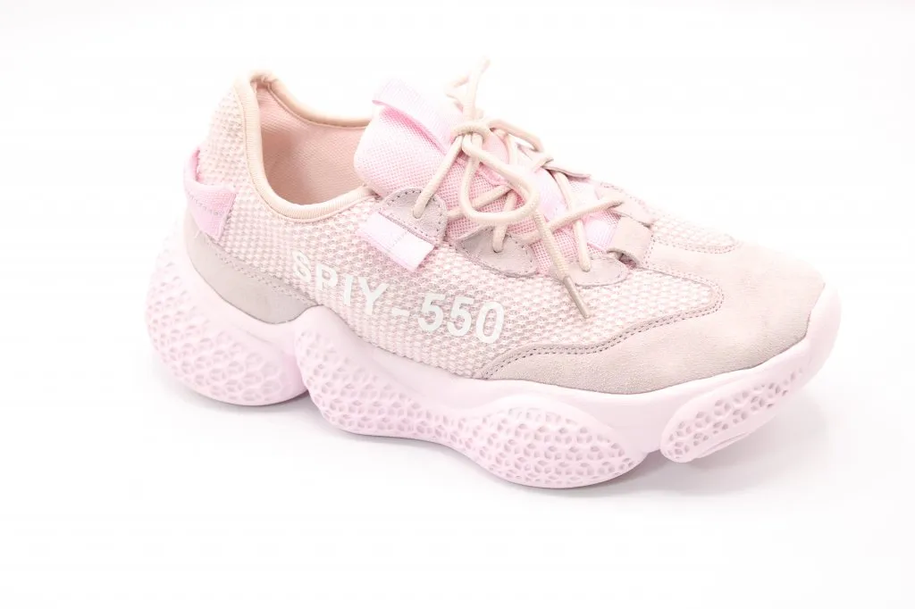 Женские весенние кроссовки розового цвета ADIDAS BS02-2209