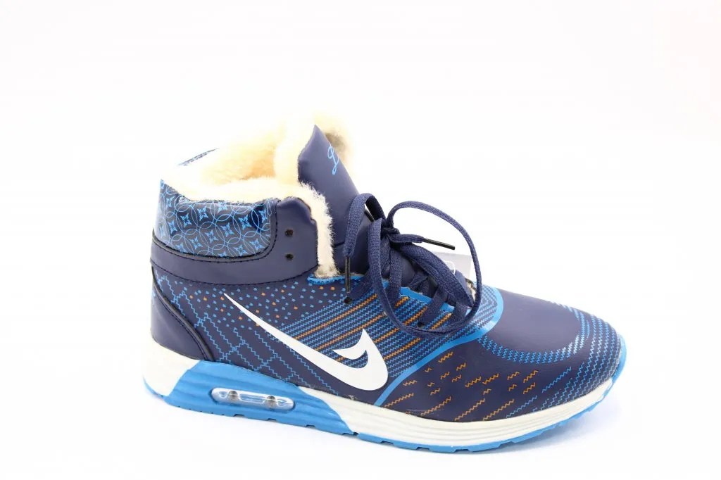 Женские зимние кроссовки синего цвета LITOLITO BS02-3236