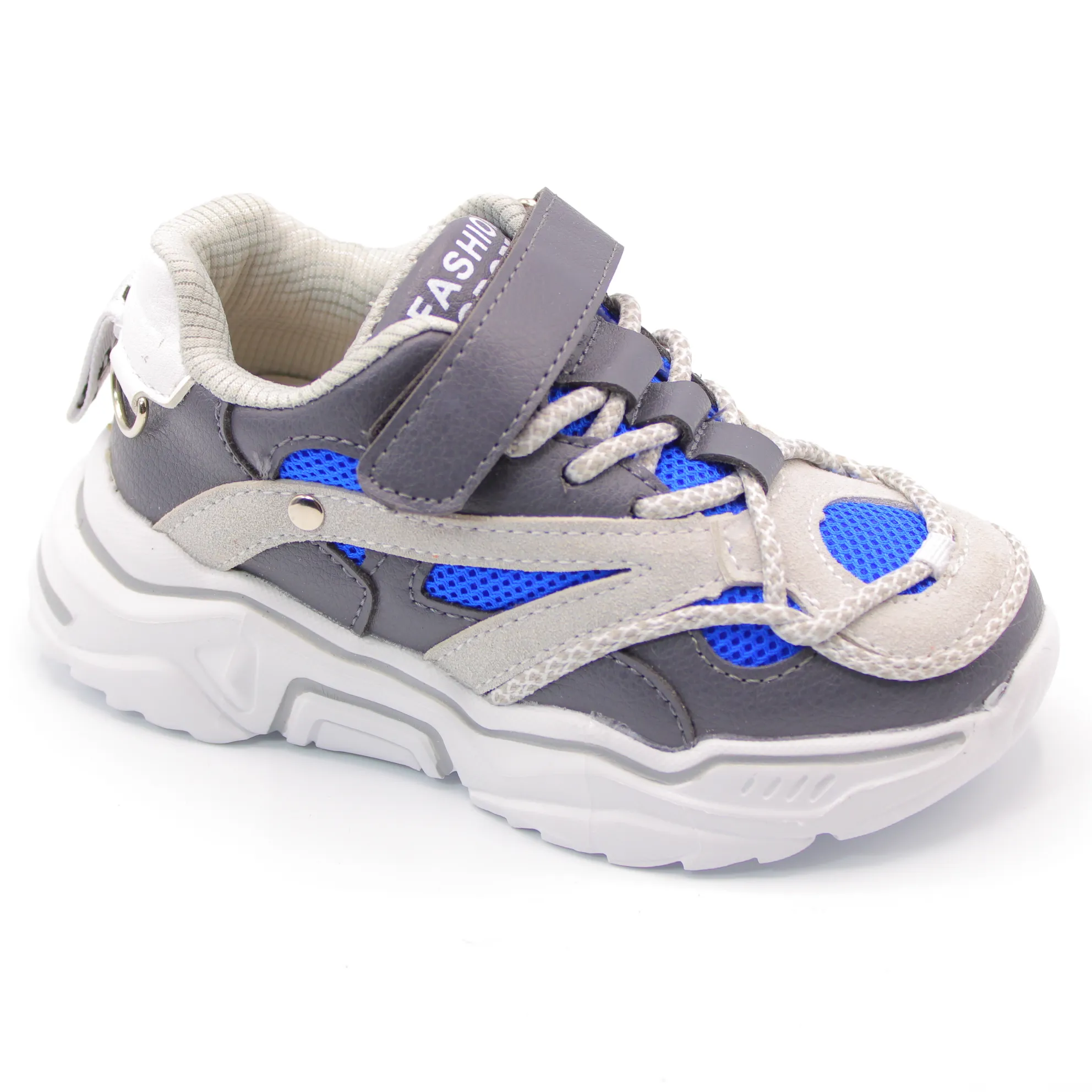 Детские весенние кроссовки серого цвета SLV BS06-35