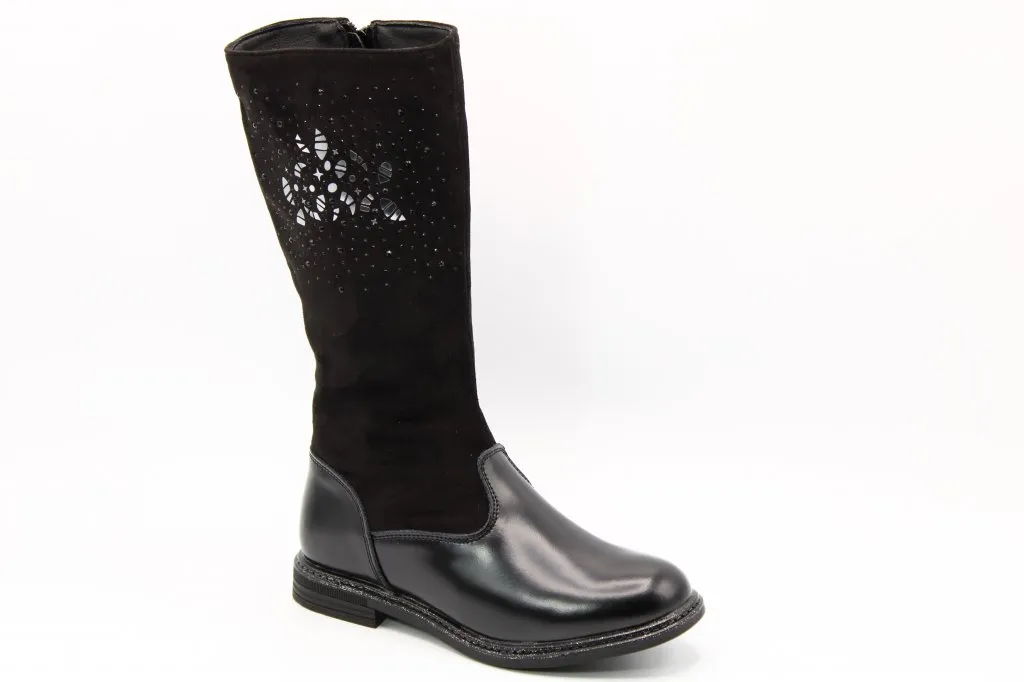 Детские осенние сапоги черного цвета СКАЗКА BS03-1830