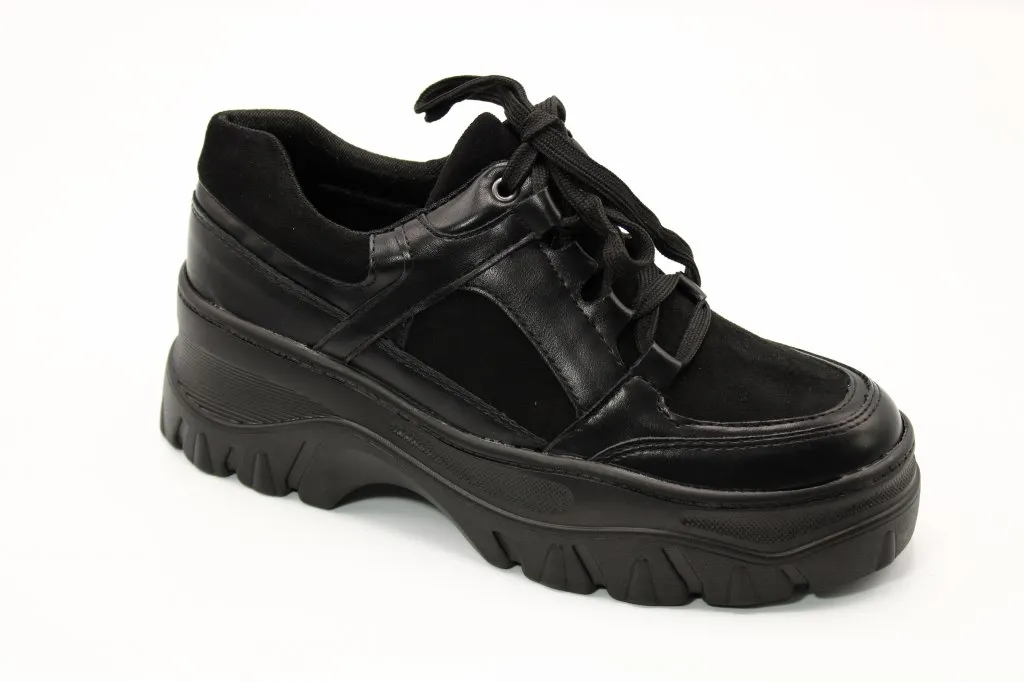 Женские осенние кроссовки черного цвета ADMLIS BS02-3341