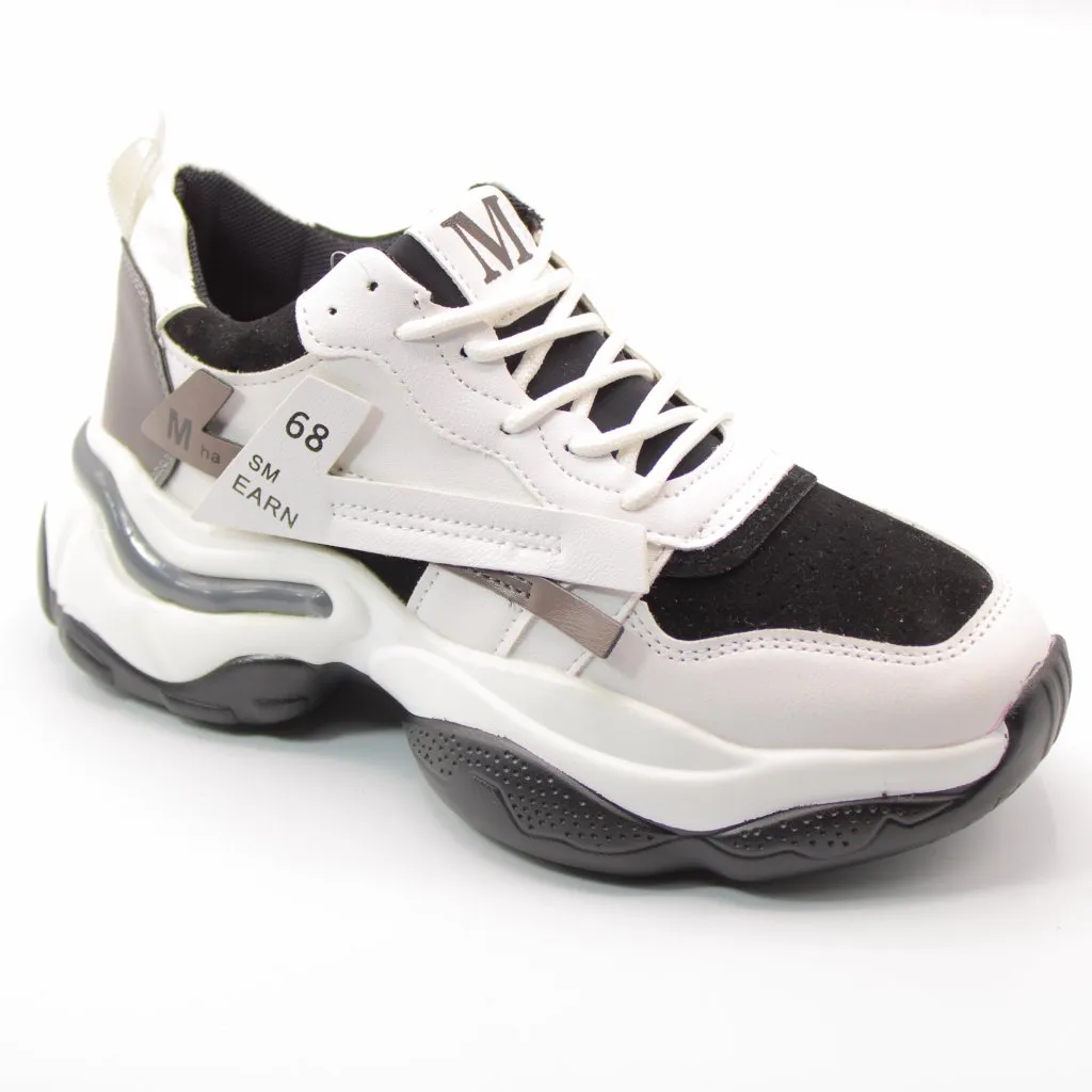 Женские весенние кроссовки белого цвета EIFFELINA BS02-599