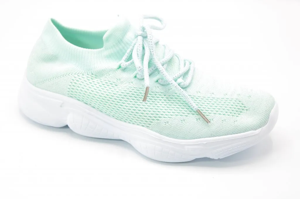 Женские летние кроссовки салатового цвета ДЕРЕВЬЯ BS02-4287