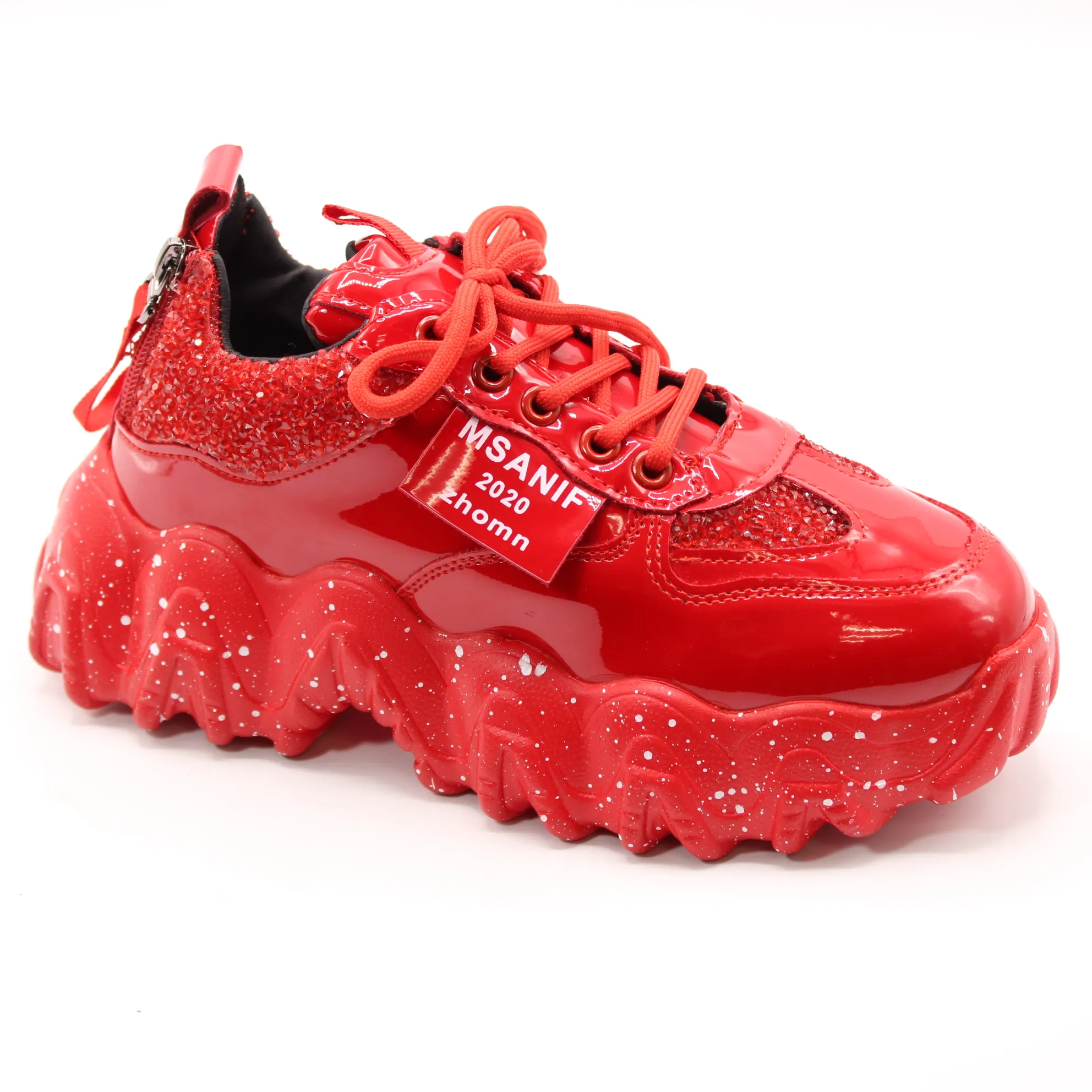 Женские весенние кроссовки красного цвета BOTTICO BS01-135