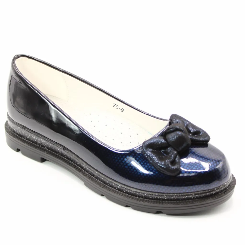 Детские весенние туфли синего цвета MEITESI BS03-746