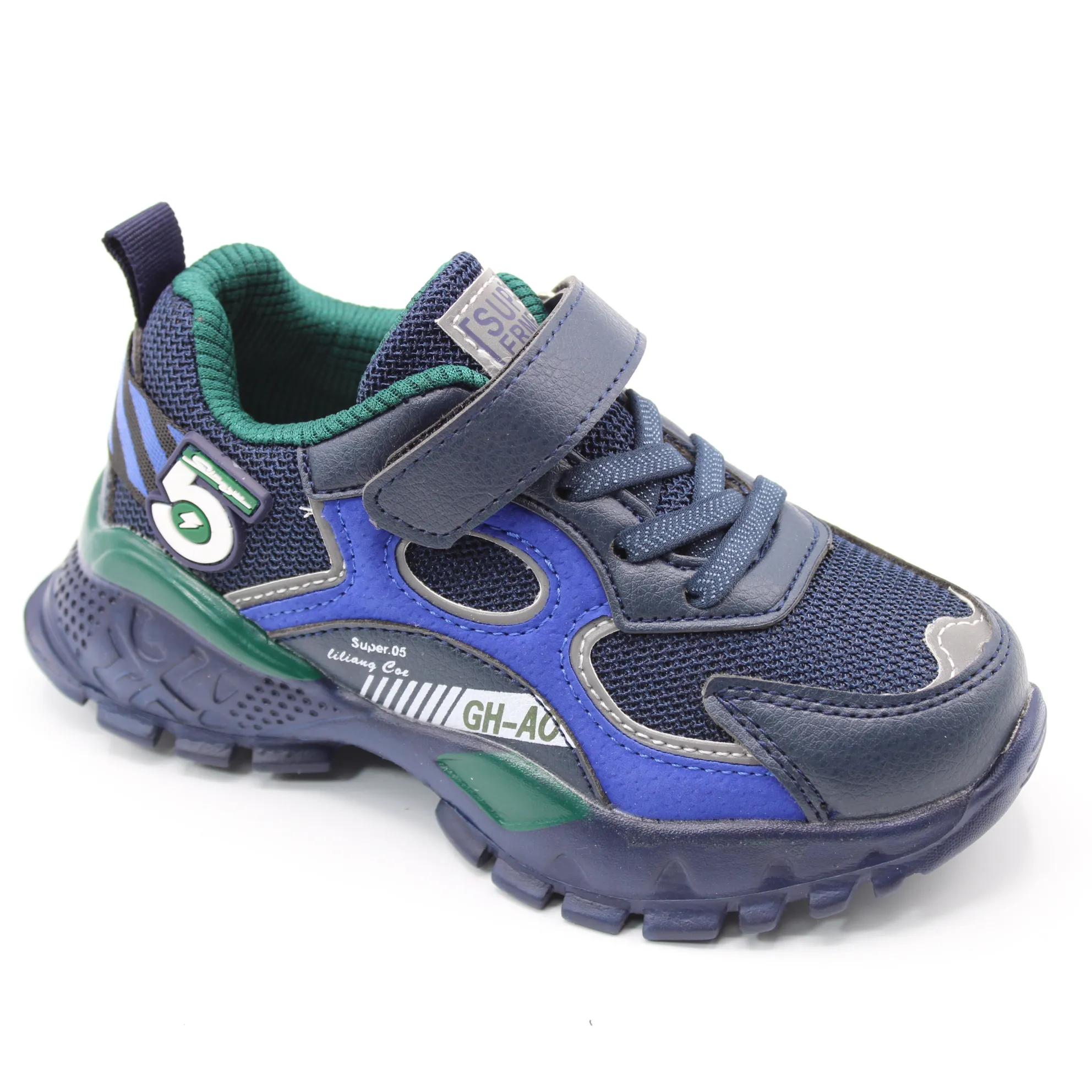 Детские весенние кроссовки синего цвета SLV BS06-95