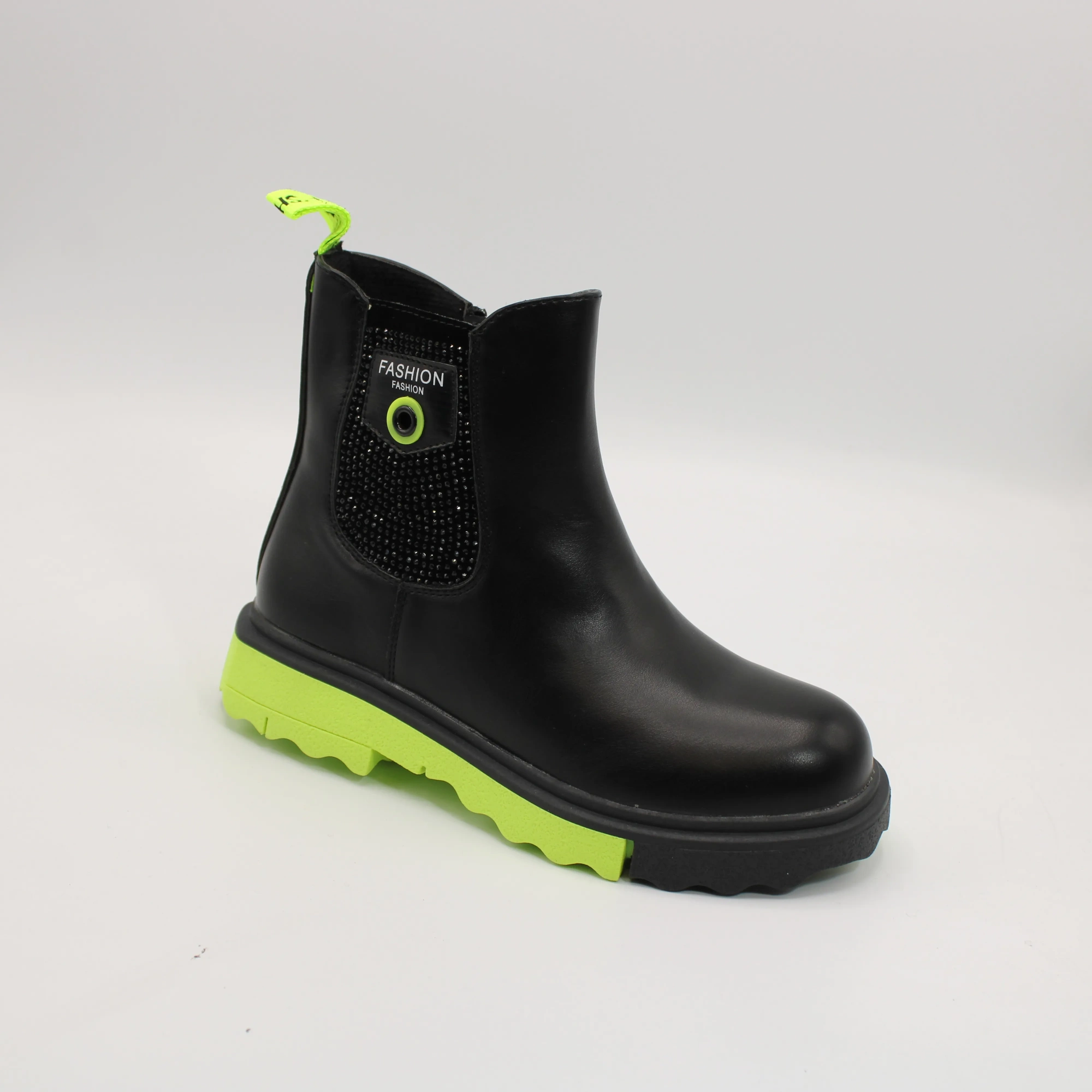 Детские ботинки черного цвета BOYS AND GIRLS BS05-758