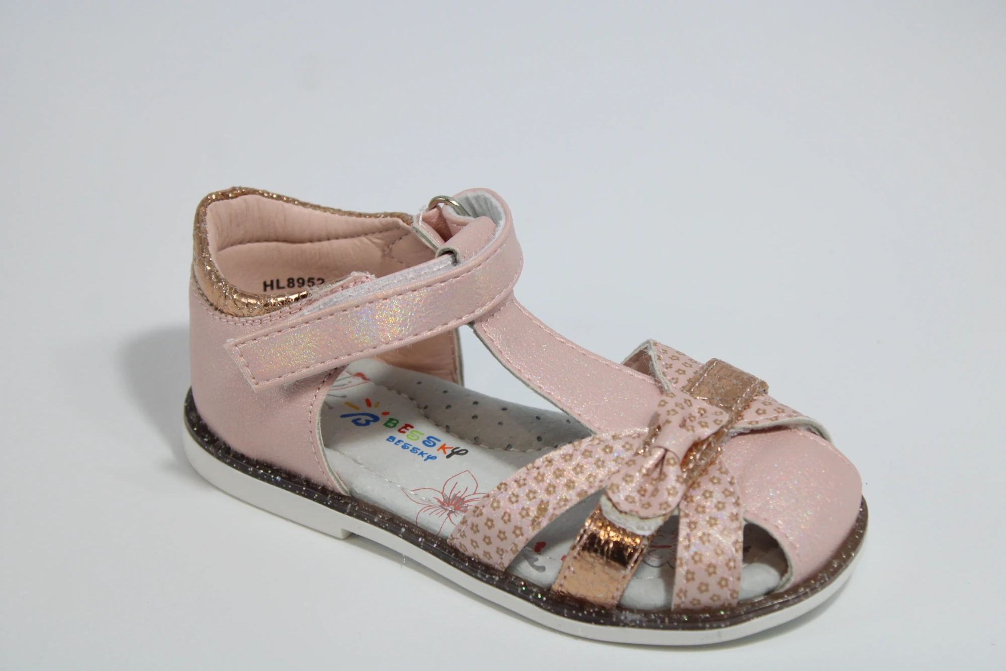 Детские летние босоножки розового цвета BESSKY BS05-17