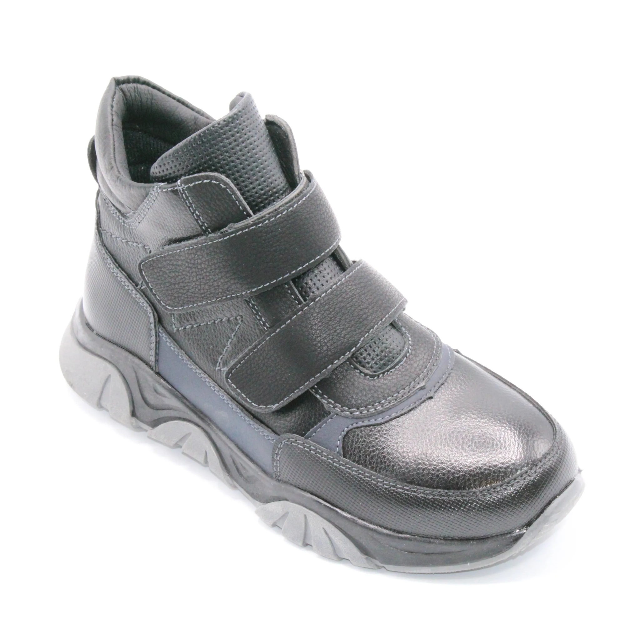 Детские весенние ботинки черного цвета М+Д BS06-553