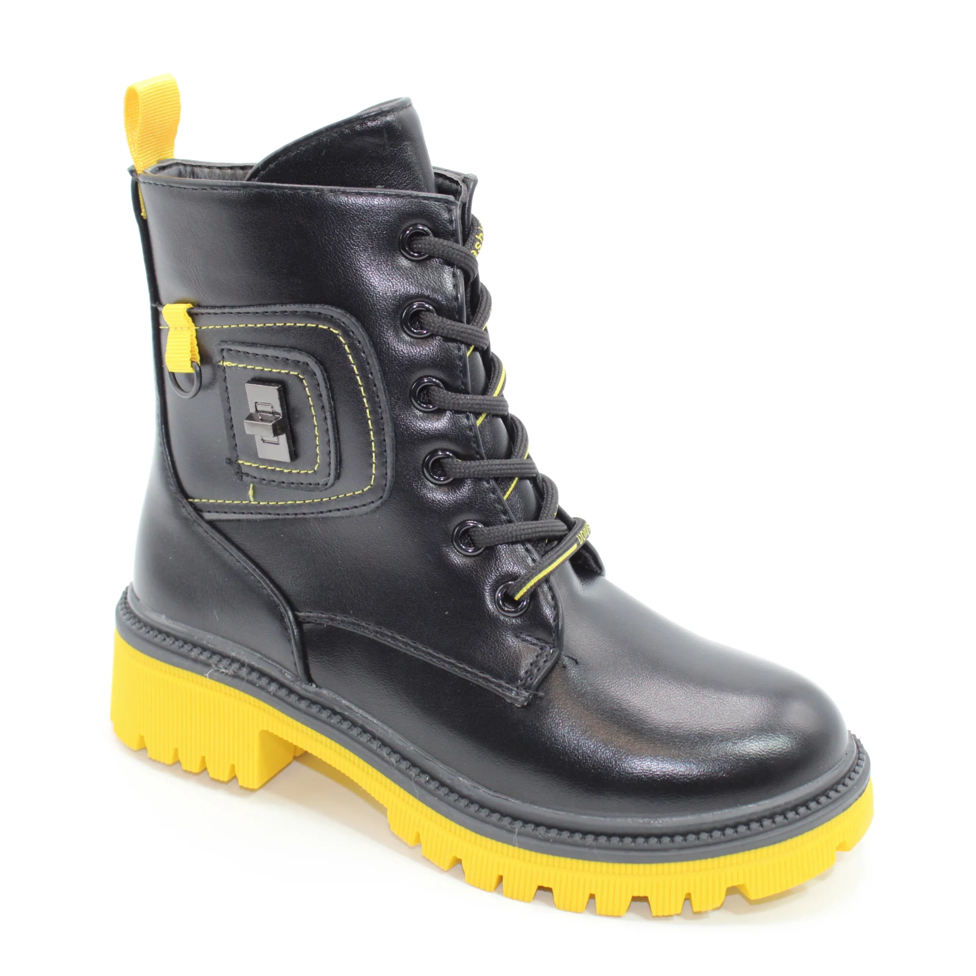 Детские ботинки черного цвета YTOP BS03-2788