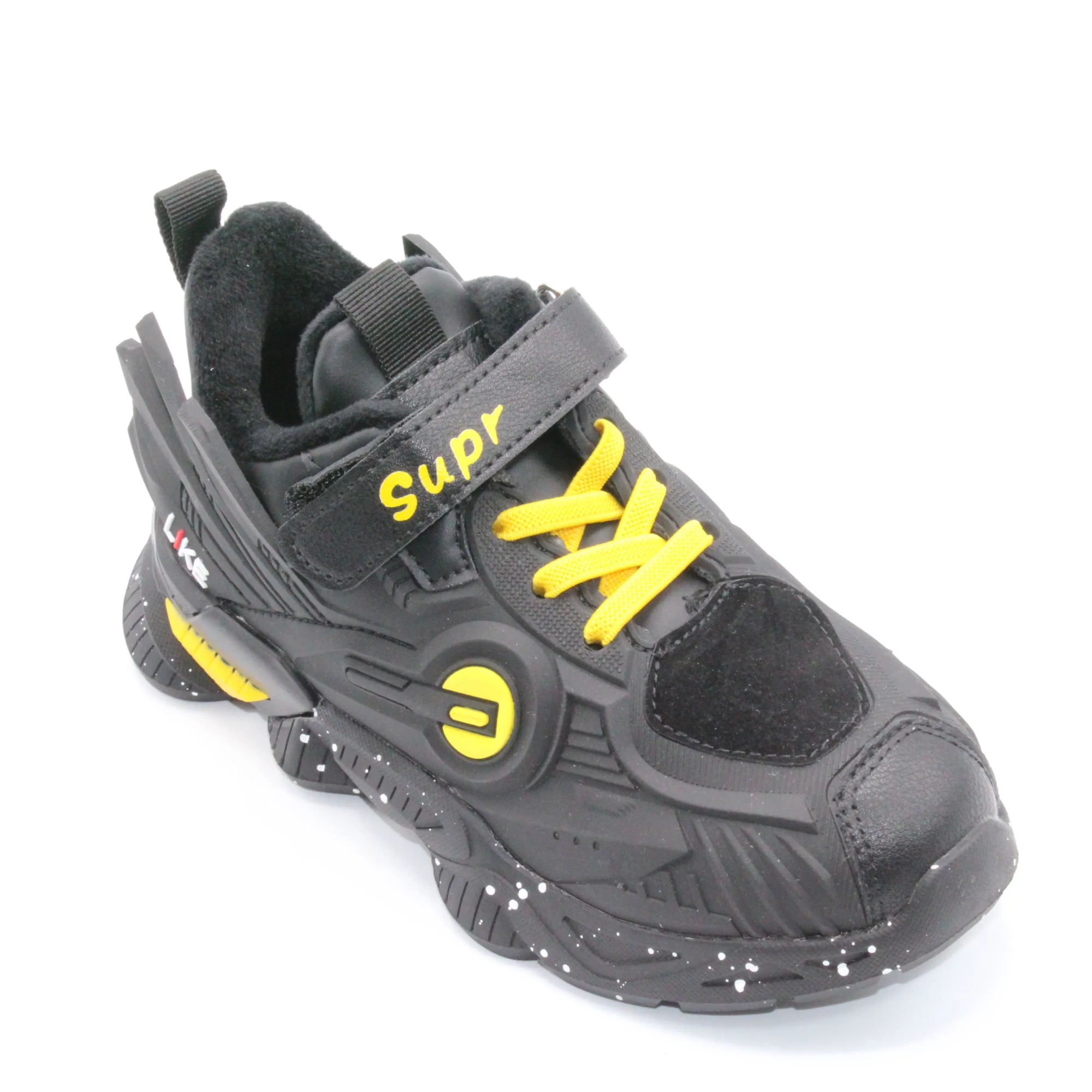 Детские весенние кроссовки черного цвета КАНАРЕЙКА BS03-2514