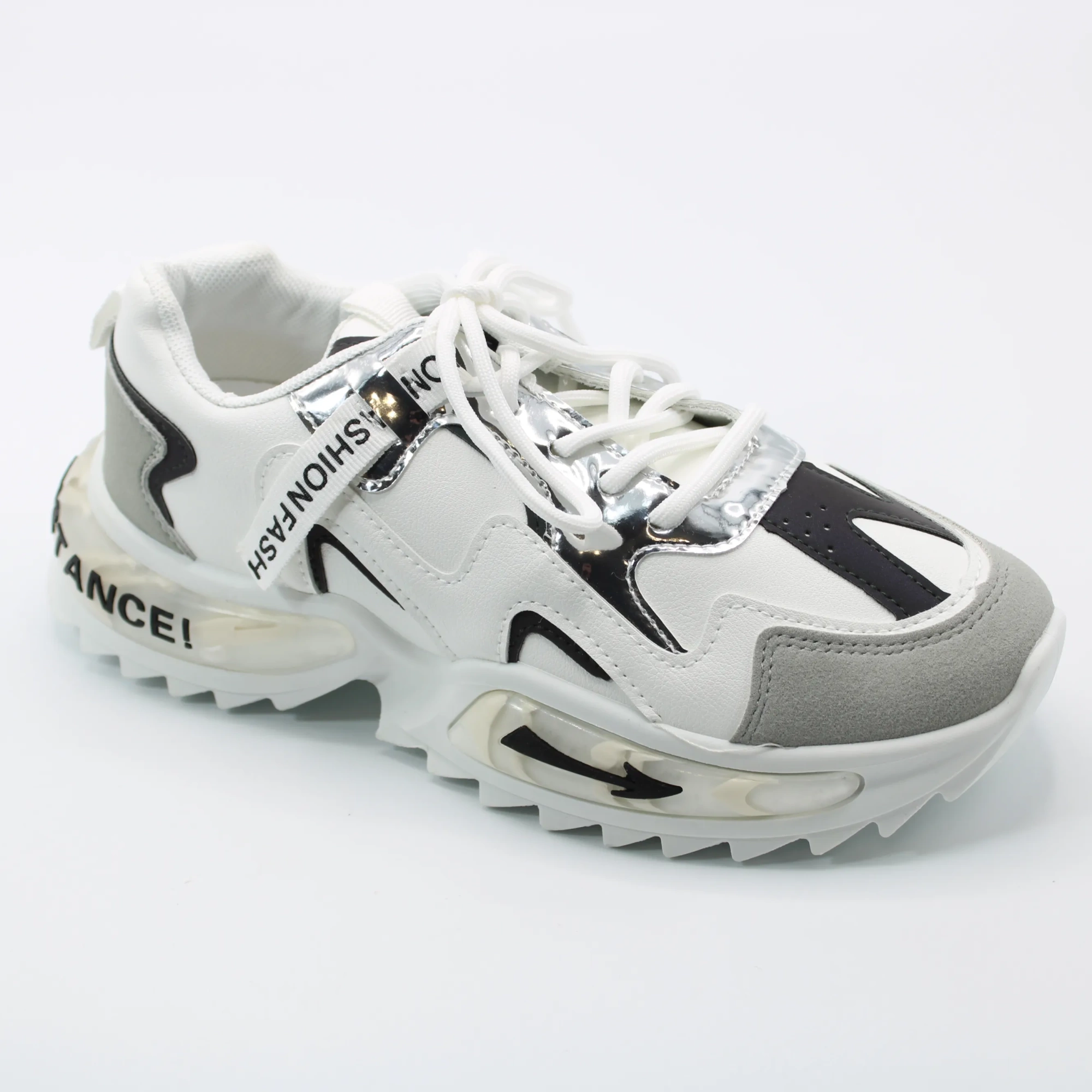 Женские осенние кроссовки белого цвета MERGE BS01-785