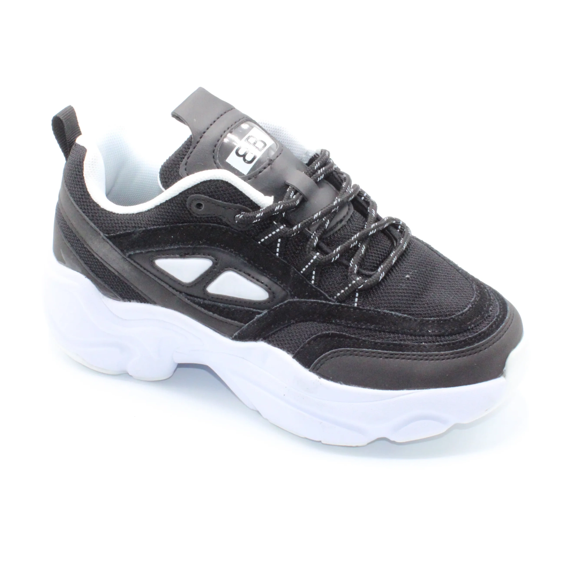 Женские весенние кроссовки черного цвета BALENCIAGA BS01-984