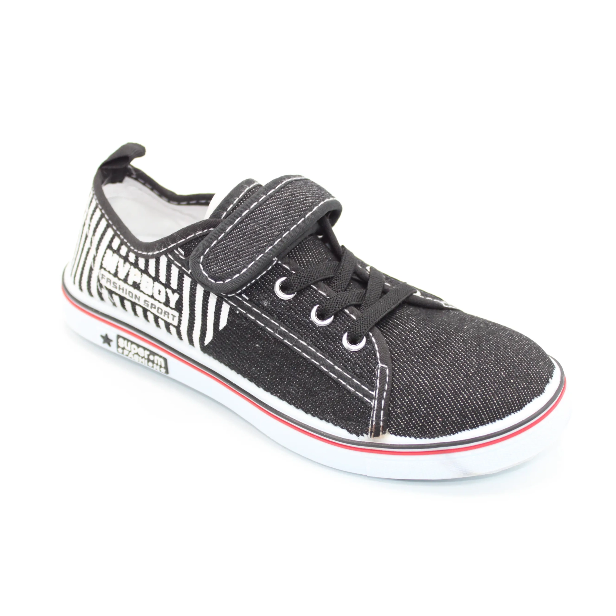 Детские кеды черного цвета SLV BS03-2762